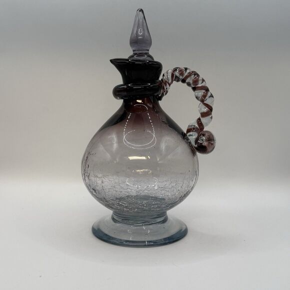 Japanese Ryukyu Glass Decanter Purple